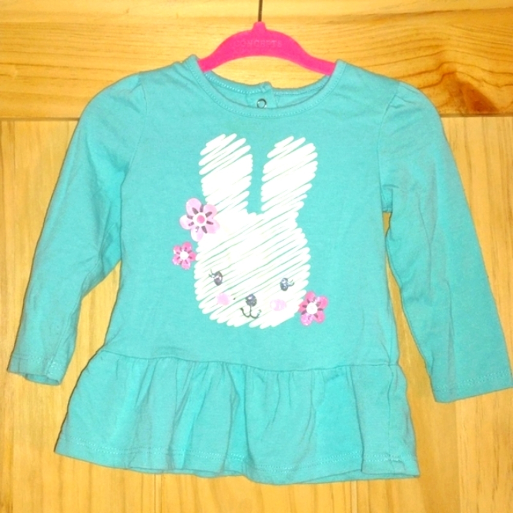 6-9 Month Cute Bunny Shirt 🐇🐰🐰